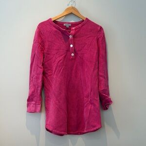 Stylish Fuchsia Long Sleeve Women's Tee